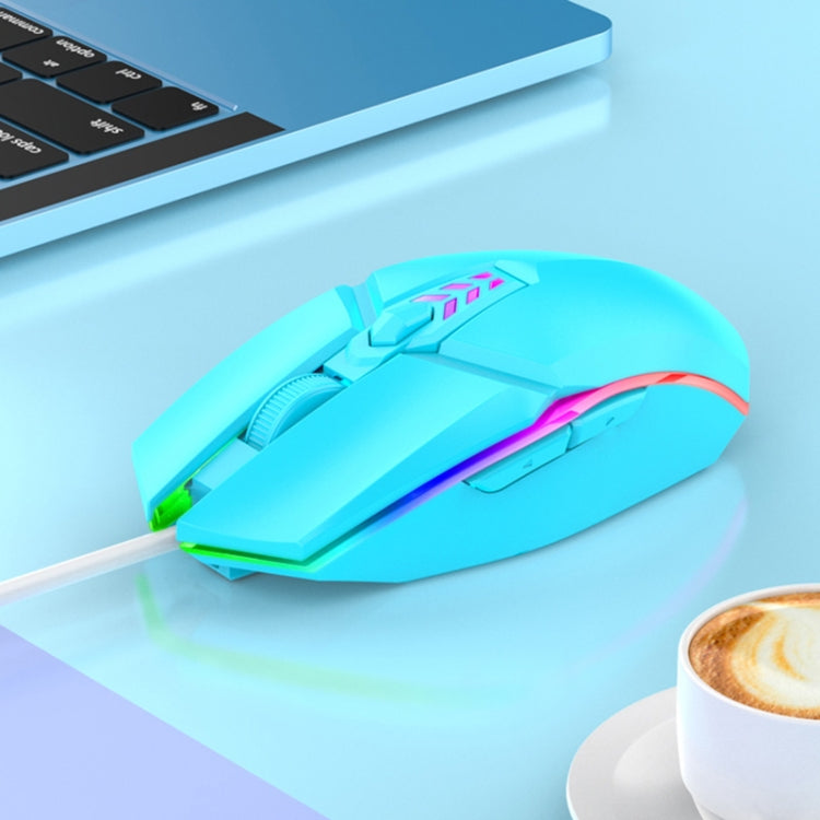 S700 Colorful Light USB Wired Office Gaming Mouse (Blue) - Wired Mice by PMC TechLife | Online Shopping South Africa | PMC TechLife | Buy Now Pay Later Mobicred