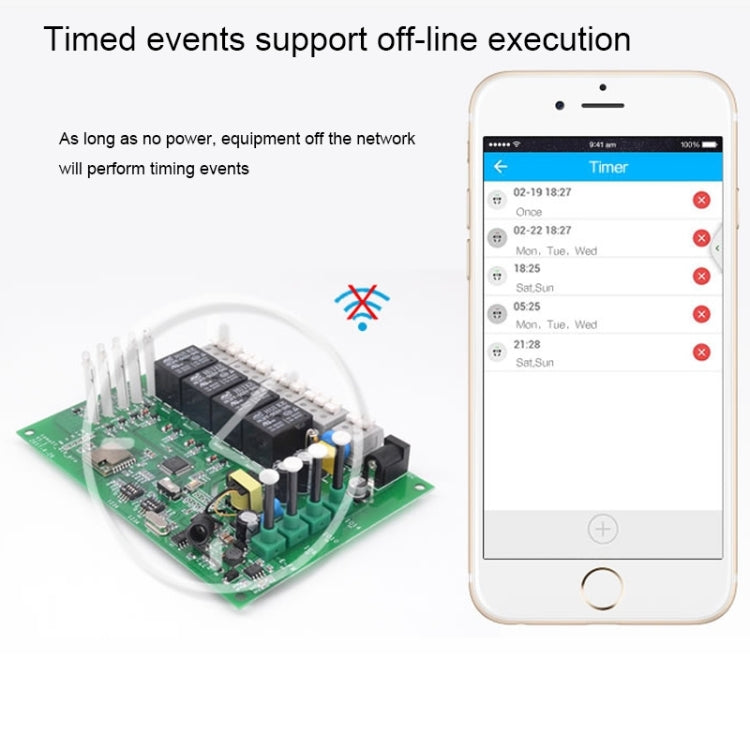 Sonoff  4CH Pro 433MHz Remote Control + WiFi Smart Timer Switch,  Interlock / Self-locking, 3 Working Modes, Compatible with Alexa and Google Home, Support iOS and Android - Home Automation Modules by Sonoff | Online Shopping South Africa | PMC Jewellery
