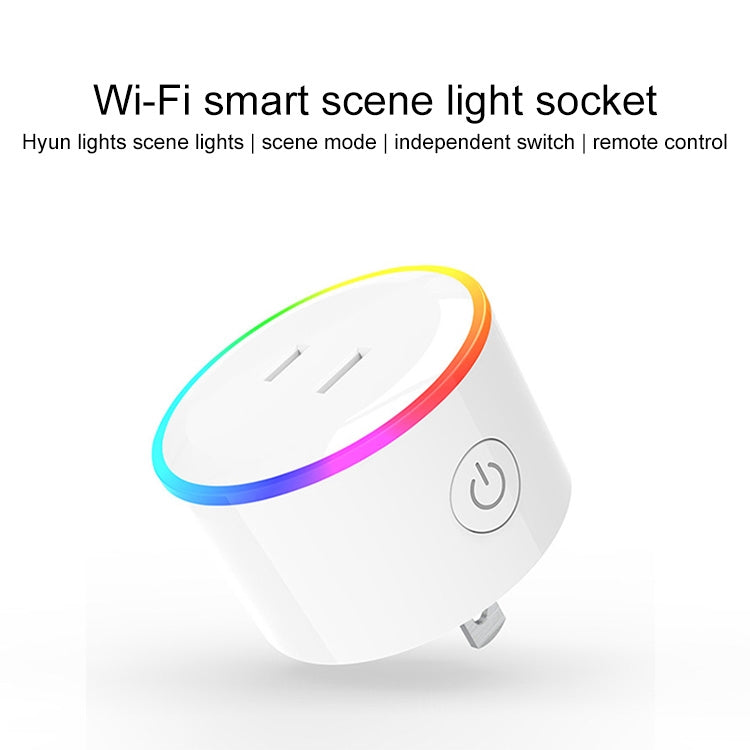 10A RGB Scene Light WiFi Remote Control Smart Socket Works with Alexa & Google Home & IFTTT, AC 100-240V, JP Plug - Smart Socket by PMC Jewellery | Online Shopping South Africa | PMC Jewellery