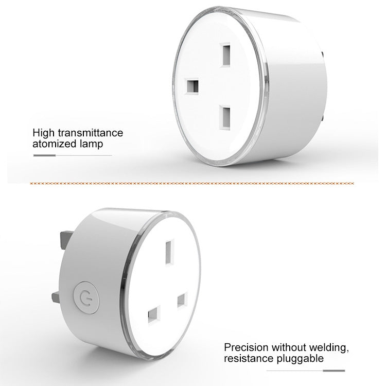 10A RGB Scene Light WiFi Remote Control Smart Socket Works with Alexa & Google Home, AC 220-240V, UK Plug - Smart Socket by PMC Jewellery | Online Shopping South Africa | PMC Jewellery