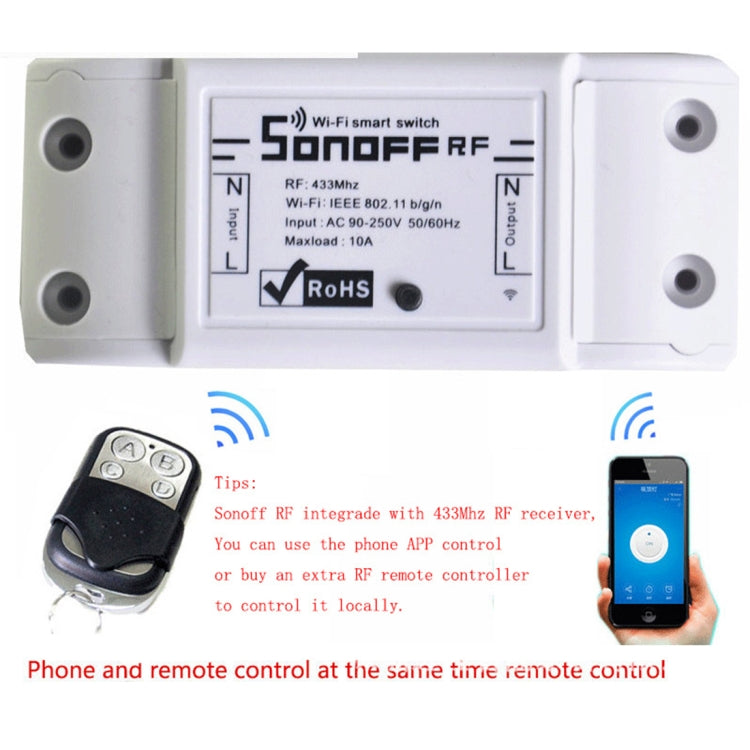 Sonoff Smart 433MHz Wireless 4 Buttons Metal Remote Controller, Remote Control Distance: 20-30m - Other Accessories by Sonoff | Online Shopping South Africa | PMC Jewellery | Buy Now Pay Later Mobicred