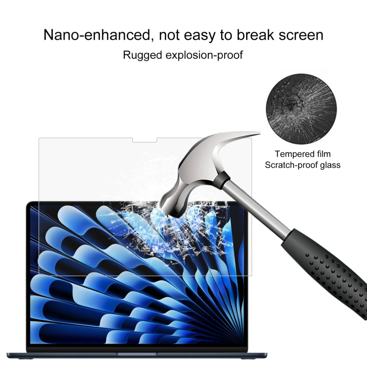 For MacBook Air 15.3 inch A2941 2023 0.26mm 9H Surface Hardness Explosion-proof Tempered Glass Film - Screen Protectors by PMC Jewellery | Online Shopping South Africa | PMC Jewellery