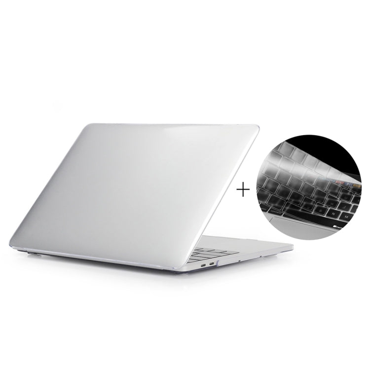 ENKAY Hat-Prince 2 in 1 Crystal Hard Shell Plastic Protective Case + US Version Ultra-thin TPU Keyboard Protector Cover for 2016 New MacBook Pro 13.3 inch with Touchbar (A1706)(Transparent) - MacBook Pro Cases by ENKAY | Online Shopping South Africa | PMC TechLife | Buy Now Pay Later Mobicred
