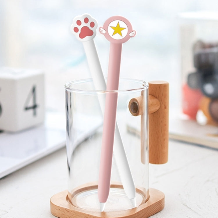 Cute Cartoon Silicone Protective Cover for Apple Pencil 2(Purple) - Pencil Accessories by PMC TechLife | Online Shopping South Africa | PMC TechLife