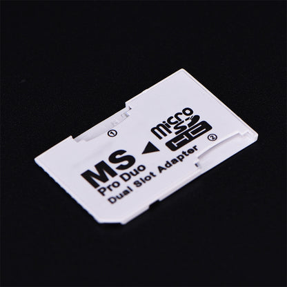 CR-5400 Dual Slot Micro SDHC(TF) to MS PRO Duo Adapter, Total Supported Capacity: 64GB - Card Adapter by PMC Jewellery | Online Shopping South Africa | PMC Jewellery
