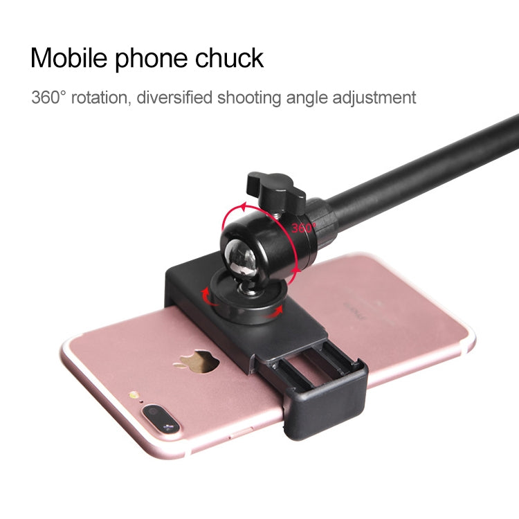 Desktop Mobile Phone Overhead Bracket Photography Micro-Course Video Recording Live Broadcasting Tripod,Dual-camera Setup - Stand by PMC Jewellery | Online Shopping South Africa | PMC Jewellery