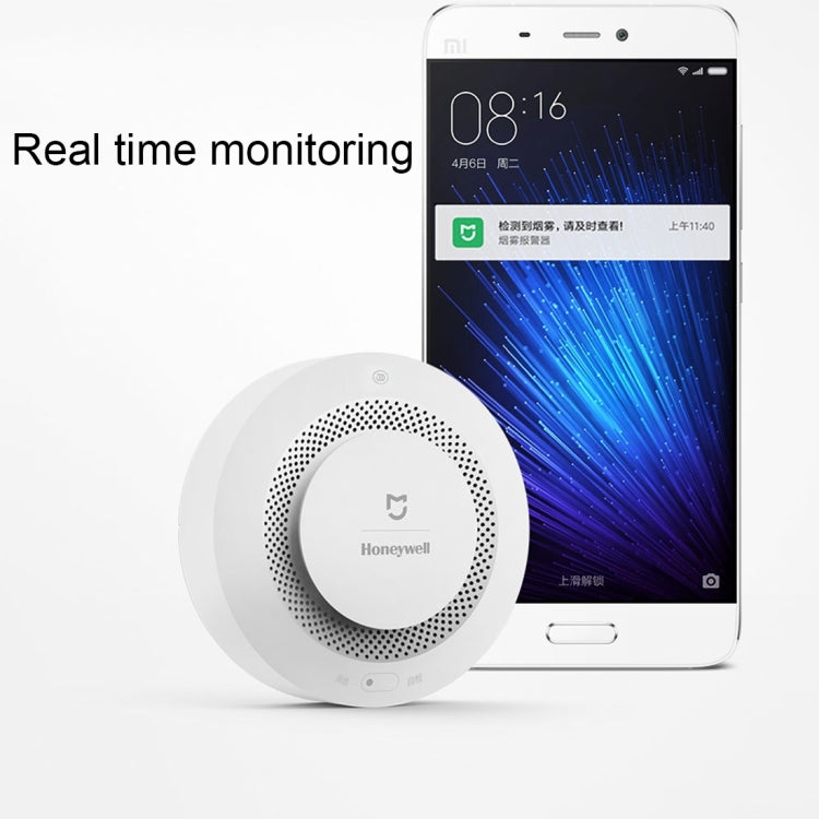 Original Xiaomi Mijia Honeywell Smart Fire Alarm Smoke Detector Alarm, Work with Multifunctional Gateway (CA1001) Mihome APP Control(White) - Smoke Gas Detector by Xiaomi | Online Shopping South Africa | PMC Jewellery | Buy Now Pay Later Mobicred