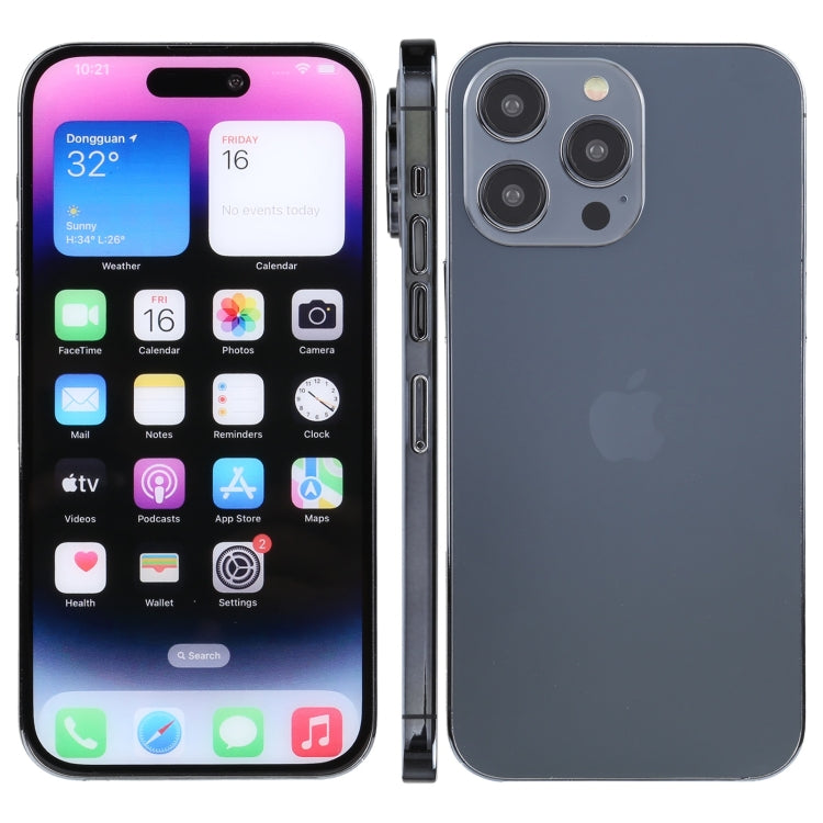 For iPhone 14 Pro Max Color Screen Non-Working Fake Dummy Display Model (Space Black) - free shipping - PMC TechLife - Order now!
