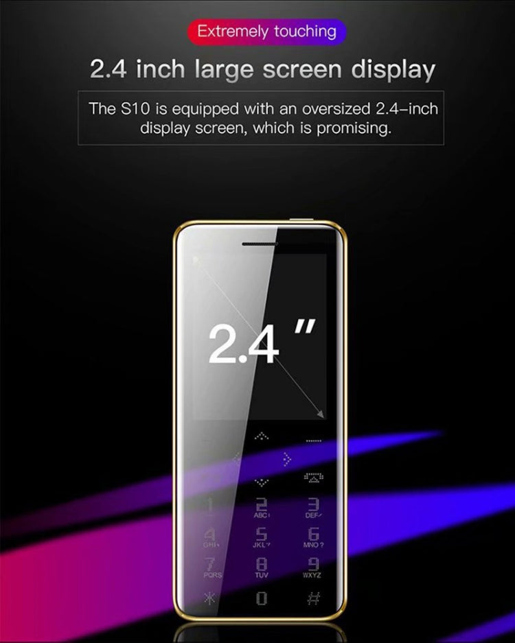 SATREND S10 Card Mobile Phone, 2.4 inch Touch Screen, MTK6261D, Support Bluetooth, FM, GSM, Dual SIM(Black) - free shipping - PMC TechLife - Order now!