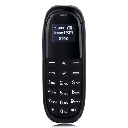 AIEK KK1 Mini Mobile Phone, English Keyboard, Hands Free Bluetooth Dialer Headphone, MTK6261DA, Anti-Lost, Single SIM, Network: 2G(Black) - Others by AIEK | Online Shopping South Africa | PMC Jewellery