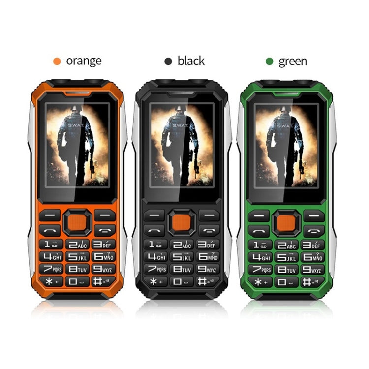 A6 4G Full Network Triple Proofing Elder Phone, Waterproof Shockproof Dustproof, 6800mAh Battery, 2.4 inch, 21 Keys, LED Flashlight, FM, SOS, Dual SIM, Network: 4G(Black) - Others by PMC Jewellery | Online Shopping South Africa | PMC Jewellery