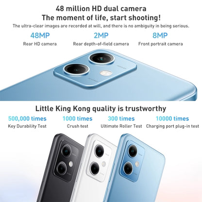 Xiaomi Redmi Note 12 5G, 48MP Camera, 6GB+128GB, Dual Back Cameras, 5000mAh Battery, Side Fingerprint Identification, 6.67 inch MIUI 13 Qualcomm Snapdragon 4 Gen1 Octa Core up to 2.0GHz, Network: 5G, Dual SIM, IR, Not Support Google Play(Black) - Xiaomi Redmi by Xiaomi | Online Shopping South Africa | PMC Jewellery | Buy Now Pay Later Mobicred