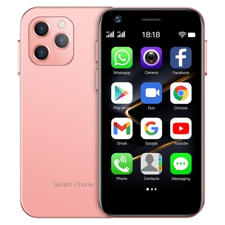 SOYES XS12 Pro, 2GB+16GB, Face Recognition, 3.0 inch Android 10.0 MTK6750 Octa Core, Bluetooth, WiFi, FM, OTG, Network: 4G, Dual SIM, Support Google Play (Pink) - SOYES by SOYES | Online Shopping South Africa | PMC TechLife