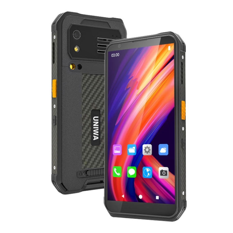 UNIWA M512 2D Scan Version Rugged Phone, 4GB+64GB, IP65 Waterproof Dustproof Shockproof, 4100mAh Battery, 5.7 inch Android 12 MTK6762 Octa Core up to 2.0GHz, Network: 4G, NFC (Black) - UNIWA by UNIWA | Online Shopping South Africa | PMC TechLife