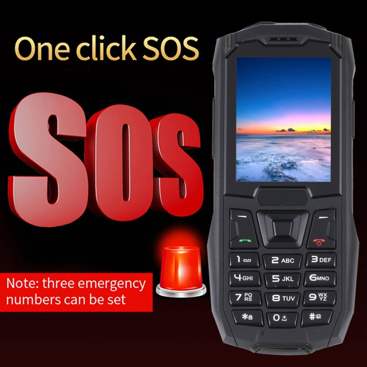 Rugtel R2C Rugged Phone, IP68 Waterproof Dustproof Shockproof, 2.4 inch, MTK6261D, 2500mAh Battery, SOS, FM, Dual SIM(Black) - Others by Rugtel | Online Shopping South Africa | PMC Jewellery | Buy Now Pay Later Mobicred