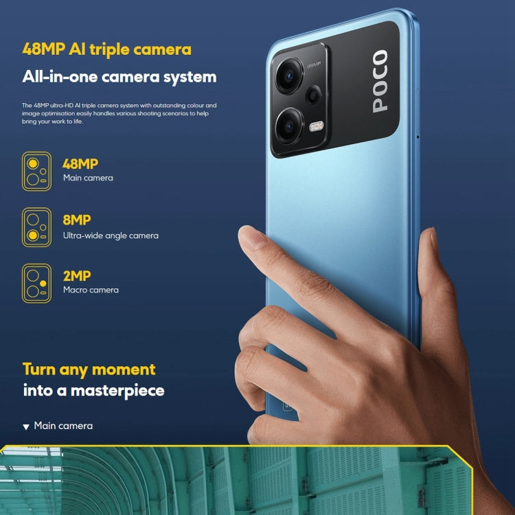 [HK Warehouse] Xiaomi POCO X5 5G Global EU Version, 48MP Camera, 8GB+256GB - Xiaomi MI by Xiaomi | Online Shopping South Africa | PMC Jewellery