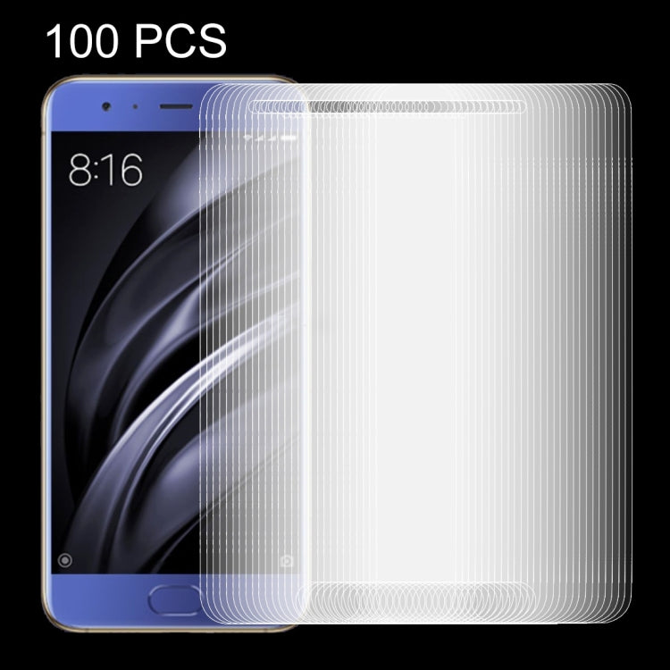 100 PCS for Xiaomi Mi 6 0.26mm 9H Surface Hardness Explosion-proof Non-full Screen Tempered Glass Screen Film -  by PMC Jewellery | Online Shopping South Africa | PMC Jewellery