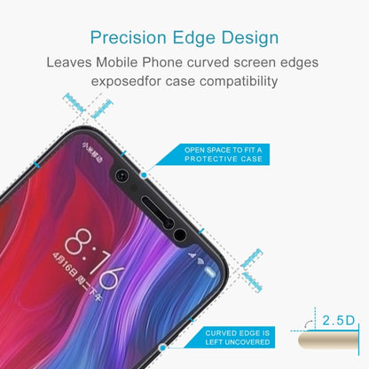 100 PCS 0.26mm 9H 2.5D Tempered Glass Film for Xiaomi Mi 8 -  by PMC Jewellery | Online Shopping South Africa | PMC Jewellery