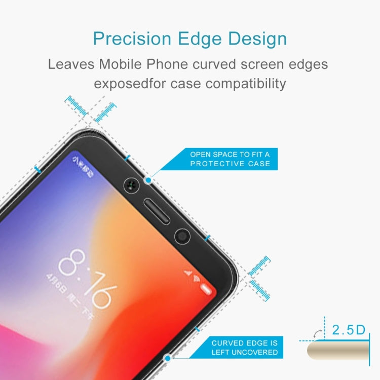 100 PCS 0.26mm 9H 2.5D Tempered Glass Film for Xiaomi Redmi 6A -  by PMC Jewellery | Online Shopping South Africa | PMC Jewellery