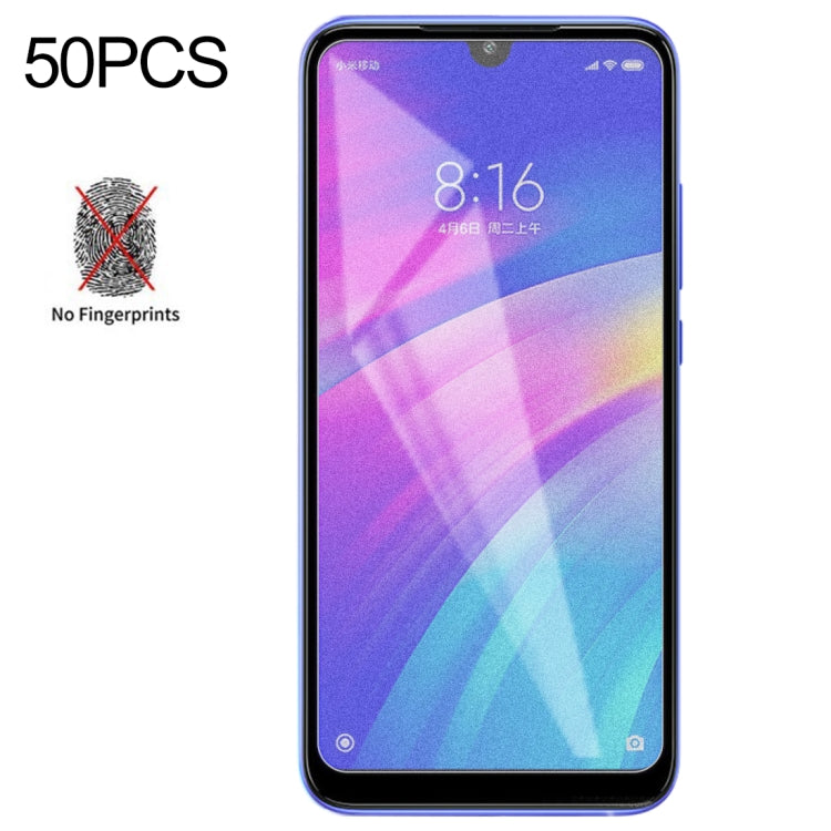 50 PCS Non-Full Matte Frosted Tempered Glass Film for Xiaomi Redmi 7, No Retail Package -  by PMC Jewellery | Online Shopping South Africa | PMC Jewellery