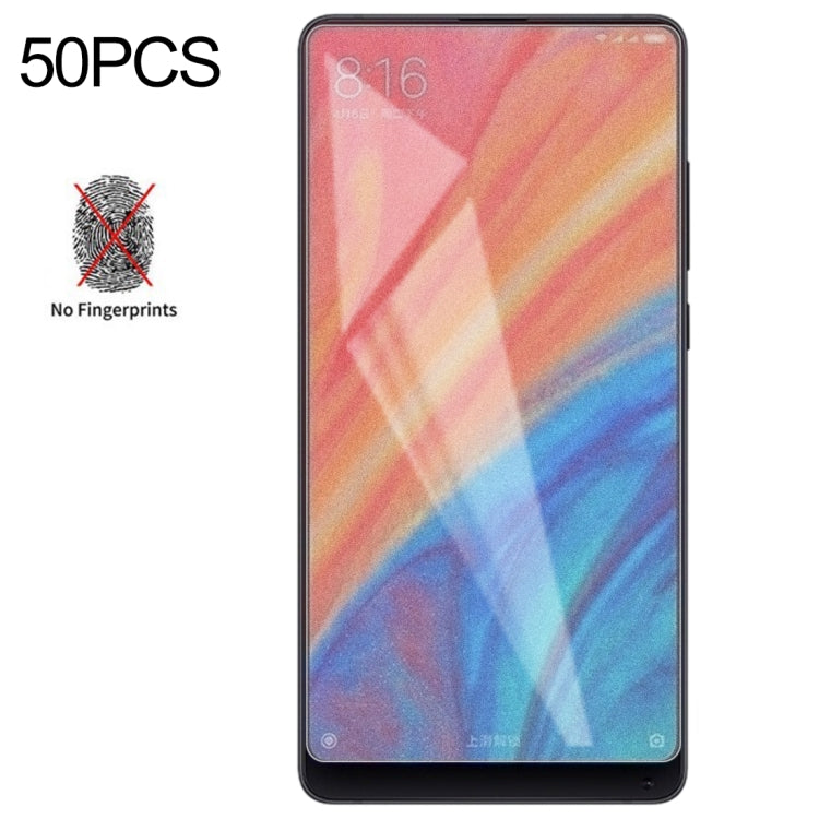 50 PCS Non-Full Matte Frosted Tempered Glass Film for Xiaomi Mi 2S / Mix 2S, No Retail Package -  by PMC Jewellery | Online Shopping South Africa | PMC Jewellery