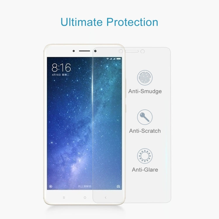 100 PCS for  Xiaomi Mi Max 2 0.3mm 9H Surface Hardness 2.5D Explosion-proof Non-full Screen Tempered Glass Screen Film -  by PMC Jewellery | Online Shopping South Africa | PMC Jewellery