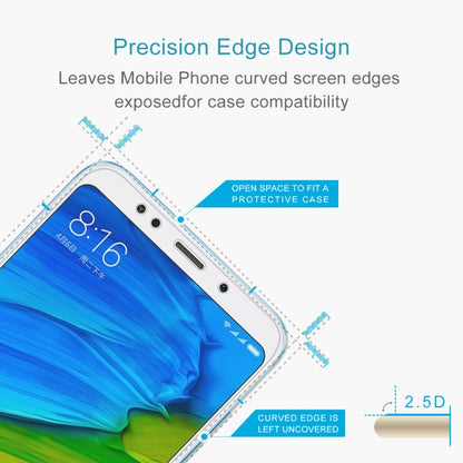 100 PCS for Xiaomi Redmi 5 Plus  0.26mm 9H Surface Hardness 2.5D Curved Edge Tempered Glass Screen Protector -  by PMC Jewellery | Online Shopping South Africa | PMC Jewellery