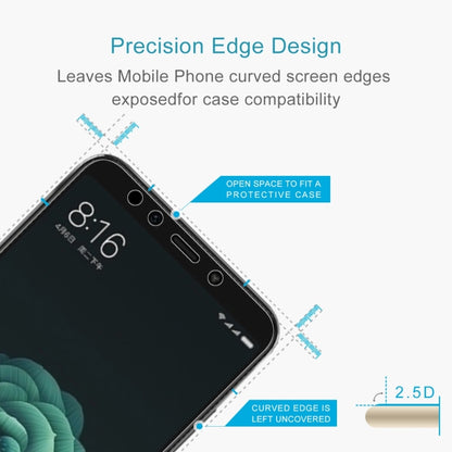 100 PCS 0.26mm 9H 2.5D Tempered Glass Film for Xiaomi Mi 6X & A2 -  by PMC Jewellery | Online Shopping South Africa | PMC Jewellery