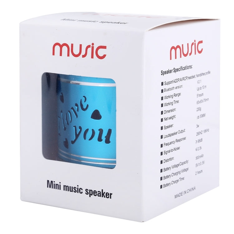 A9L Mini Portable Bluetooth Stereo Speaker with RGB LED Light, Built-in MIC, Support Hands-free Calls & TF Card & AUX(Blue) - Mini Speaker by PMC Jewellery | Online Shopping South Africa | PMC Jewellery