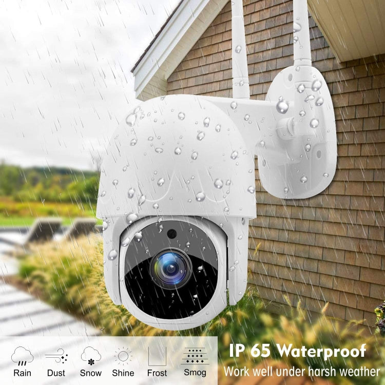 Tuya QX45 1080P Full HD IP65 Waterproof 2.4G Wireless IP Camera, Support Amazon Alexa & Google Home & Motion Detection & Two-way Audio & Night Vision & TF Card, UK Plug - Dome Camera by PMC Jewellery | Online Shopping South Africa | PMC Jewellery