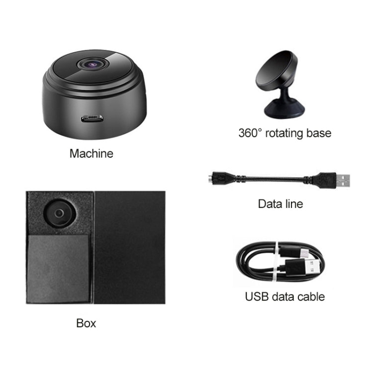 A9 1080P WiFi Wireless Network Camera Wide-angle Recorder (Black) - Mini Camera by PMC TechLife | Online Shopping South Africa | PMC TechLife | Buy Now Pay Later Mobicred
