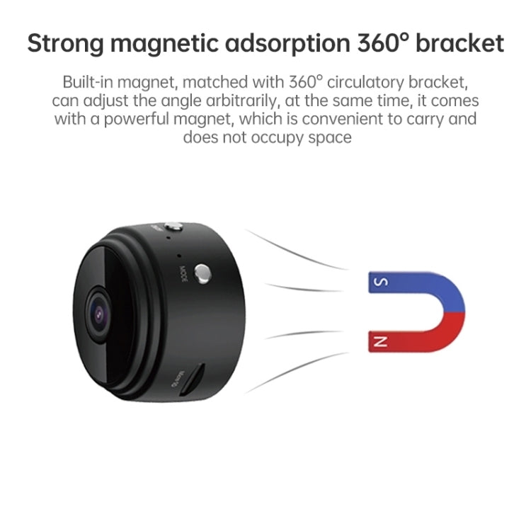 A9 1080P WiFi Wireless Network Camera Wide-angle Recorder (Black) - Mini Camera by PMC TechLife | Online Shopping South Africa | PMC TechLife | Buy Now Pay Later Mobicred