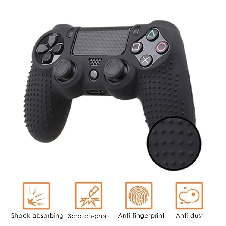 Non-slip Silicone Protective Case for Sony PS4(Red + Black) - Cases by PMC TechLife | Online Shopping South Africa | PMC TechLife