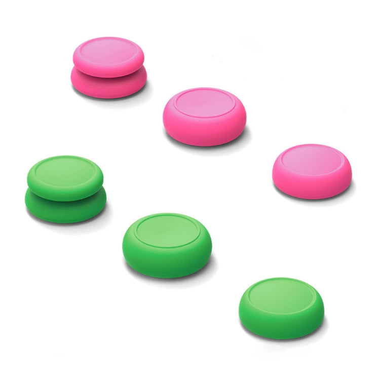 Skull&Co Left + Right Gamepad Rocker Cap Button Cover Thumb Grip Set for Switch / Switch Lite / JOYCON(Pink Green) - Cases by PMC Jewellery | Online Shopping South Africa | PMC Jewellery