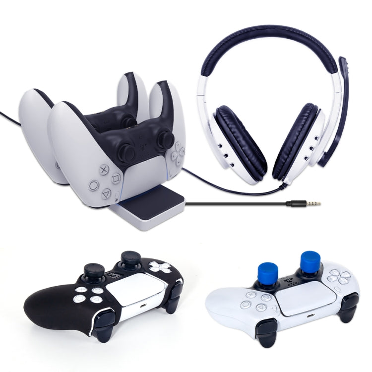 MKP-0592 8 in 1 Game Set For Sony PS5 - Headset & Microphone by PMC Jewellery | Online Shopping South Africa | PMC Jewellery