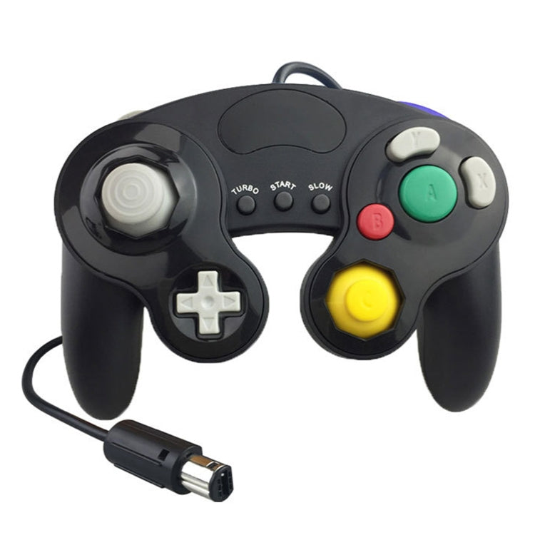 Three-point Decorative Strip Wired Game Handle Controller for Nintendo NGC(Black) - Gamepads by PMC Jewellery | Online Shopping South Africa | PMC Jewellery