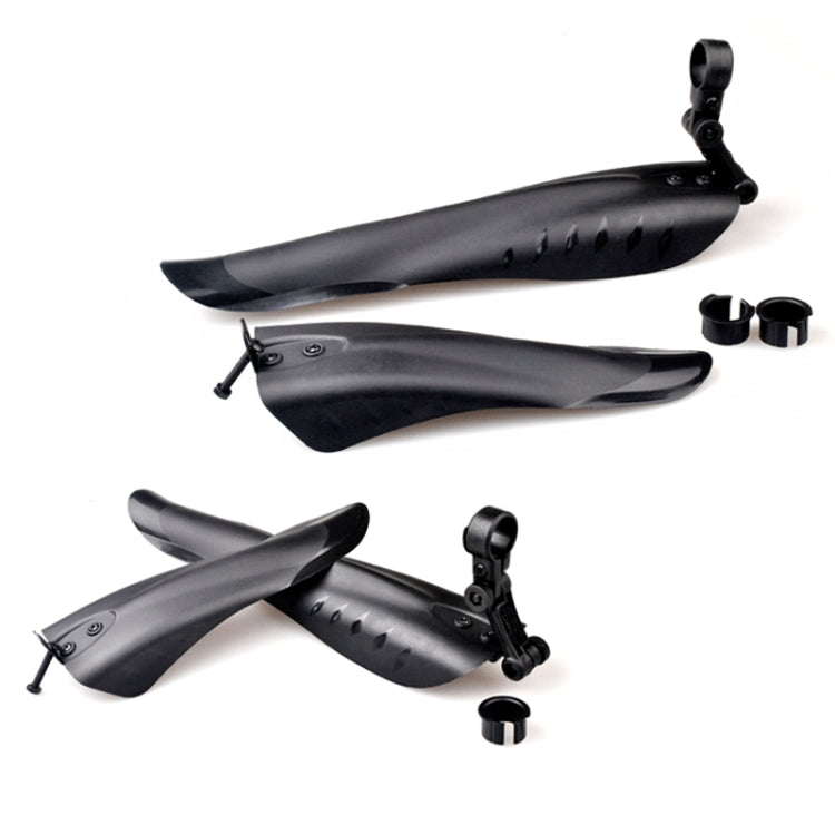 Mountain Road Fits Cycling Creative Mud Guard Dovetail Style Fenders Set for Bike Front And Rear(Black) - Mudguards by PMC Jewellery | Online Shopping South Africa | PMC Jewellery