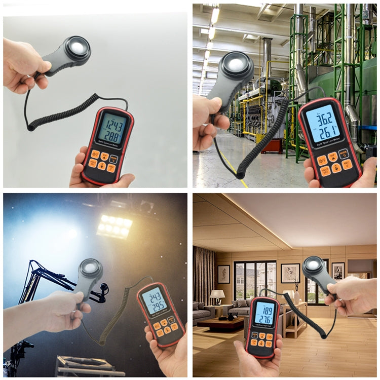 BENETECH GM1030 Portable Split Digital Illuminometer LUX Meter - Light & Sound Meter by BENETECH | Online Shopping South Africa | PMC TechLife | Buy Now Pay Later Mobicred