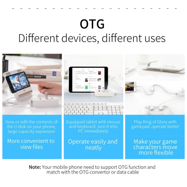 ORICO W5P-U3-30 4-Port USB 3.0 Desktop HUB with 30cm Micro USB Cable Power Supply(Black) - free shipping - PMC TechLife - Order now!