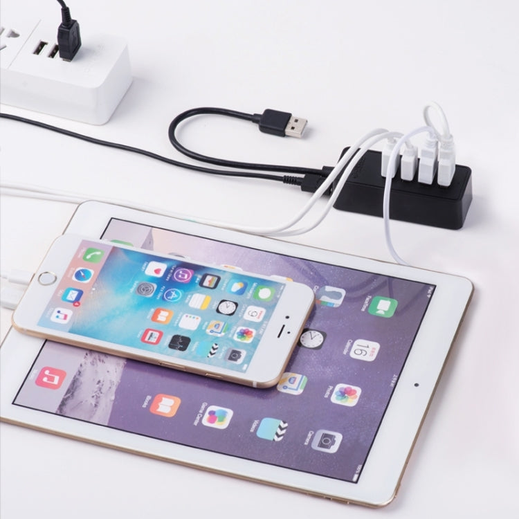 ORICO W5P-U3-30 4-Port USB 3.0 Desktop HUB with 30cm Micro USB Cable Power Supply(Black) - free shipping - PMC TechLife - Order now!