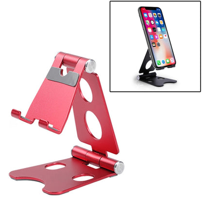 ROOSTAND R2 Aluminum Alloy Mobile Desktop Tablet Bracket Double Folding Lazy Artifact, Size: 6.4x7x9cm(Rose Red) - Desktop Holder by PMC Jewellery | Online Shopping South Africa | PMC Jewellery