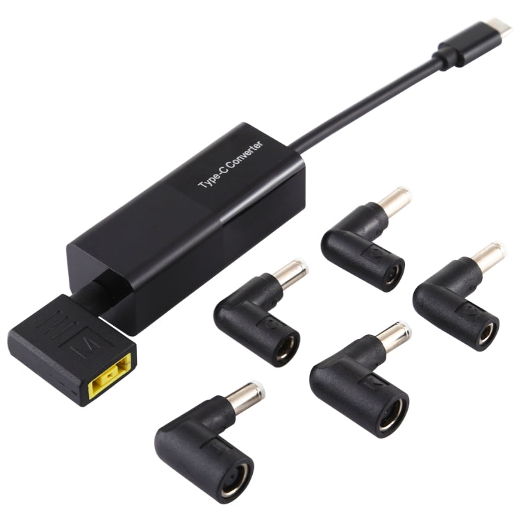 Laptop Power Adapter 65W USB-C / Type-C Converter to 6 in 1 Power Adapter (Black) - Universal Power Adapter by PMC TechLife | Online Shopping South Africa | PMC TechLife