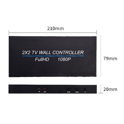 BT14 2X2 HDMI TV Wall Controller Multi-screen Splicing Processor - Splitter by PMC Jewellery | Online Shopping South Africa | PMC Jewellery