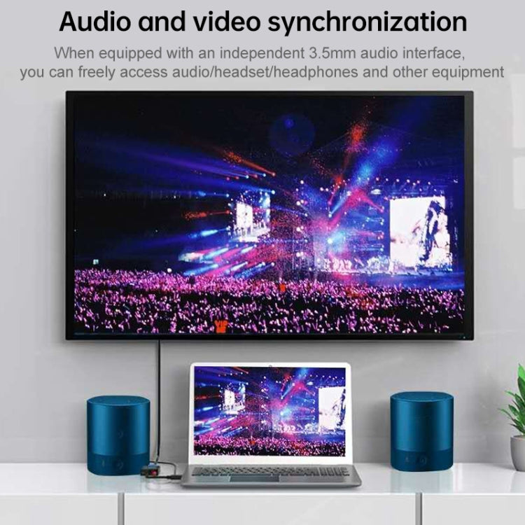 Onten 5165HV HDMI to HDMI + VGA Adapter - Adapter by Onten | Online Shopping South Africa | PMC TechLife | Buy Now Pay Later Mobicred