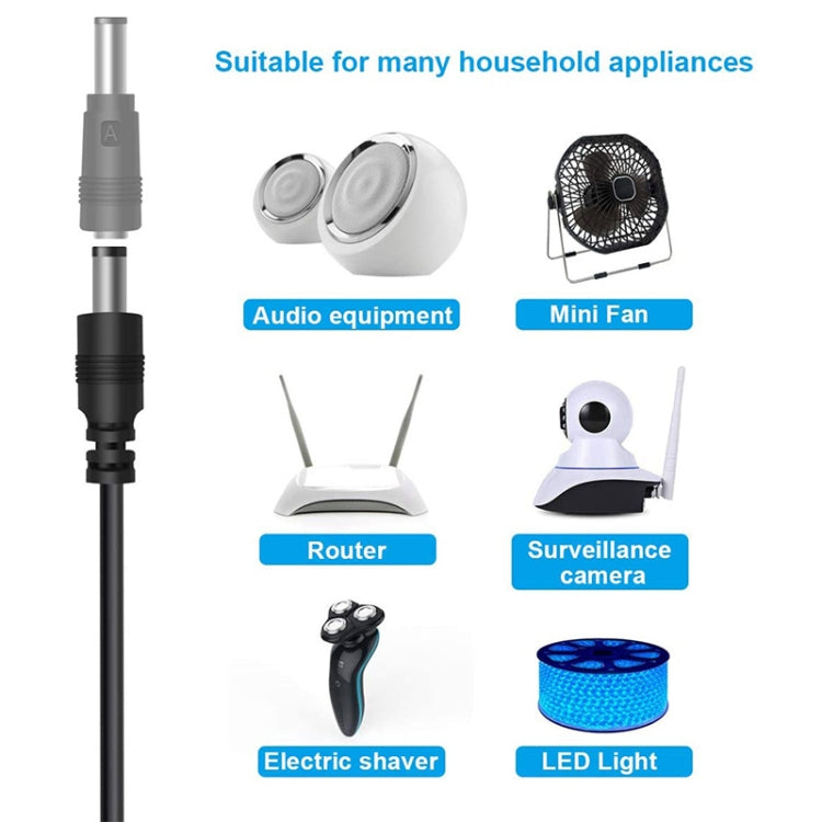 12 in 1 DC Power Cord USB Multi-Function Interchange Plug USB Charging Cable(Black) - free shipping - PMC TechLife - Order now!