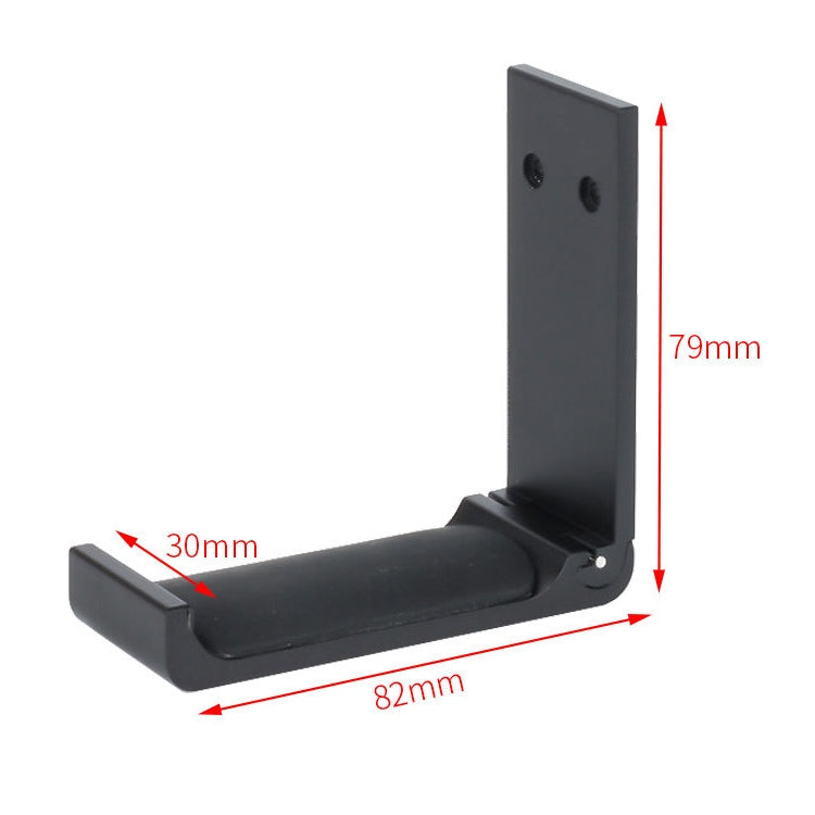 Paste Screw Type Metal Foldable Headset Stand Display Hanger(Black) - Anti-lost & Holder by PMC TechLife | Online Shopping South Africa | PMC TechLife