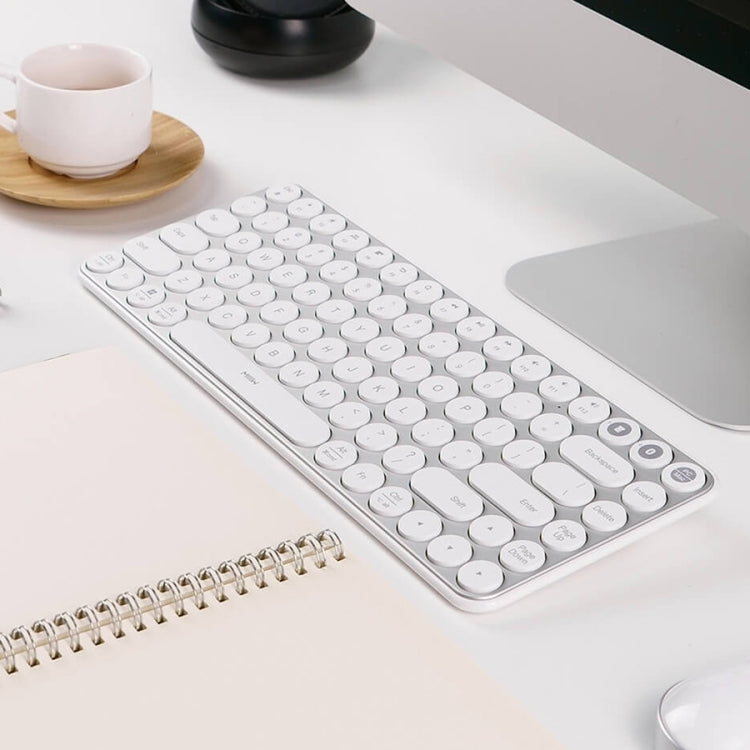 Original Xiaomi Youpin MIIIW 85 Keys 2.4GHz Mini Bluetooth Dual-Mode Wireless Keyboard(White) - Wireless Keyboard by Xiaomi | Online Shopping South Africa | PMC Jewellery