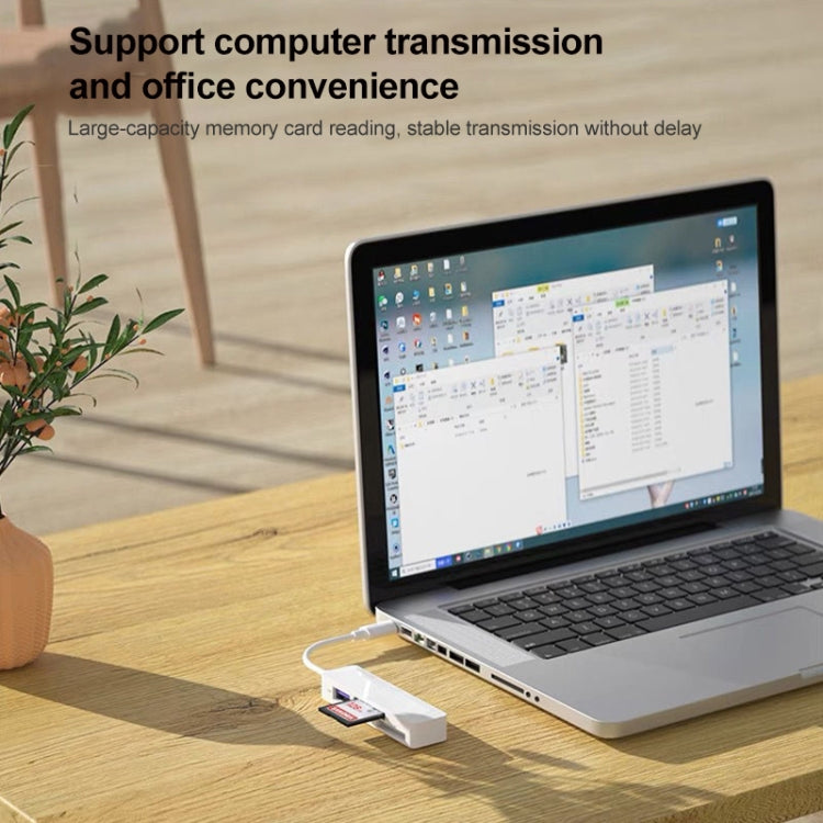 4 in 1 MS + SD + TF + USB2.0 Multi-function Card Reader for Type-C Devices - U Disk & Card Reader by PMC Jewellery | Online Shopping South Africa | PMC Jewellery