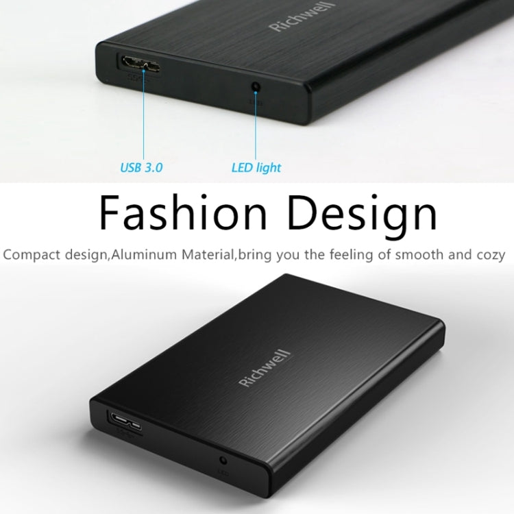 Richwell SATA R23-SATA-320GB 320GB 2.5 inch USB3.0 Interface Mobile Hard Disk Drive(Black) - free shipping - PMC TechLife - Order now!