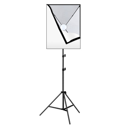 PULUZ Softbox Lighting Kit 2 PCS 50x70cm Professional Photo Studio Photography Light Equipment with 2 x E27 Socket Bulb Photography Lighting Kit(EU Plug) - Stand Bracket by PULUZ | Online Shopping South Africa | PMC Jewellery | Buy Now Pay Later Mobicred